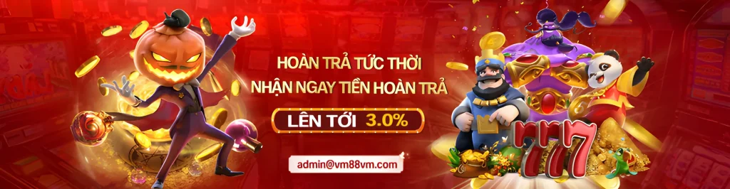 Vm88z khuyến mãi hoàn trả nhân tới 3%